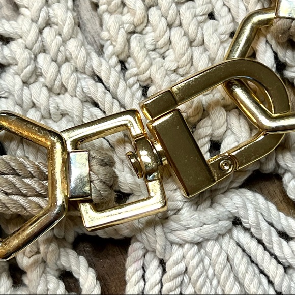 Tory Burch | Gold hexagon and rope necklace #343 • HOST PICK - Picture 6 of 7
